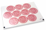 Communion envelope seals - la mia prima comunione pink with white wreath | Bestbuyenvelopes.ie