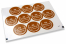 Communion envelope seals - mi primera comunión brown with white wreath | Bestbuyenvelopes.ie