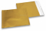 Gold coloured matt metallic foil envelopes - 165 x 165 mm | Bestbuyenvelopes.ie