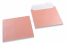 Baby pink coloured mother-of-pearl envelopes - 155 x 155 mm | Bestbuyenvelopes.ie