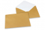 Coloured greeting card envelopes - gold, 162 x 229 mm | Bestbuyenvelopes.ie