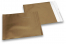 Bronze coloured matt metallic foil envelopes - 165 x 165 mm | Bestbuyenvelopes.ie