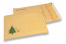 Brown Christmas bubble envelopes - Christmas tree green | Bestbuyenvelopes.ie