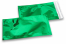 Coloured metallic foil envelopes green - 114 x 229 mm | Bestbuyenvelopes.ie