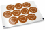 Love envelope seals - brown with white heart with leaves | Bestbuyenvelopes.ie