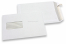 Basic window envelopes, 162 x 229 mm, 80 grs., window left 45 x 90 mm, window position 20 mm from the left side and 60mm from the bottom, strip closure  | Bestbuyenvelopes.ie