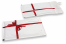 Gift packaging air-cushioned envelopes - White with bow | Bestbuyenvelopes.ie