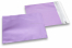 Lilac coloured matt metallic foil envelopes - 165 x 165 mm | Bestbuyenvelopes.ie