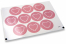 Love envelope seals - pink with white heart with leaves | Bestbuyenvelopes.ie