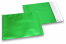 Green coloured matt metallic foil envelopes - 165 x 165 mm | Bestbuyenvelopes.ie