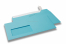 Sky blue, coloured window envelopes Hello, 110 x 220 mm (DL), window on the left, windowsize 45 x 90 mm, windowposition 20 mm from the left / 15 mm from the bottom, peal and seal closure, 120 gram coloured paper | Bestbuyenvelopes.ie