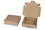 Folding shipping boxes - brown, 110 x 110 x 28 mm | Bestbuyenvelopes.ie