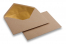 Lined kraft paper envelopes - 114 x 162 mm (C 6) Gold | Bestbuyenvelopes.ie