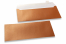 Copper coloured mother-of-pearl envelopes - 110 x 220 mm | Bestbuyenvelopes.ie