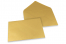 Coloured greeting card envelopes - gold metallic, 162 x 229 mm | Bestbuyenvelopes.ie