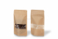 Stand up pouch with window - brown, 130 x 225 x 70 mm, 500 ml | Bestbuyenvelopes.ie