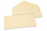 Coloured greeting card envelopes - ivory white, 110 x 220 mm | Bestbuyenvelopes.ie