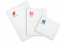 White paper bubble envelopes (80 gsm) - example with print on the frontside | Bestbuyenvelopes.ie