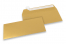 Gold metallic coloured paper envelopes - 110 x 220 mm | Bestbuyenvelopes.ie