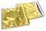 Coloured metallic foil envelopes gold - 165 x 165 mm | Bestbuyenvelopes.ie