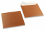Copper coloured mother-of-pearl envelopes - 170 x 170 mm | Bestbuyenvelopes.ie