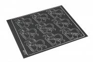 Love peel-off stickers - dark grey | Bestbuyenvelopes.ie