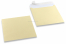 Champagne coloured mother-of-pearl envelopes - 170 x 170 mm | Bestbuyenvelopes.ie