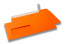 Orange, coloured window envelopes Hello, 110 x 220 mm (DL), window on the left, windowsize 45 x 90 mm, windowposition 20 mm from the left / 15 mm from the bottom, peal and seal closure, 120 gram coloured paper | Bestbuyenvelopes.ie