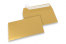 Gold metallic coloured paper envelopes - 114 x 162 mm | Bestbuyenvelopes.ie