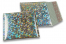 ECO metallic bubble envelopes - silver holographic 165 x 165 mm | Bestbuyenvelopes.ie