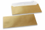 Gold coloured mother-of-pearl envelopes - 110 x 220 mm | Bestbuyenvelopes.ie