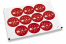 Christmas envelope seals - Sleigh red | Bestbuyenvelopes.ie
