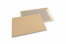 Board-backed envelopes - 320 x 420 mm, 120 gr brown kraft front, 450 gr grey duplex back, strip closure | Bestbuyenvelopes.ie