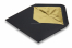 Lined black envelopes - gold lined | Bestbuyenvelopes.ie