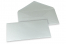 Coloured greeting card envelopes - silver metallic, 110 x 220 mm | Bestbuyenvelopes.ie