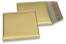 ECO matt metallic bubble envelopes - gold 165 x 165 mm | Bestbuyenvelopes.ie