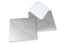 Coloured greeting card envelopes - silver, 155 x 155 mm | Bestbuyenvelopes.ie