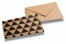 Decorative kraft envelopes - triangles | Bestbuyenvelopes.ie