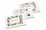 White Christmas bubble envelopes - examples with a logo | Bestbuyenvelopes.ie