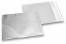 Silver coloured matt metallic foil envelopes - 165 x 165 mm | Bestbuyenvelopes.ie