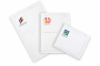 White paper bubble envelopes (80 gsm) - example with print on the frontside