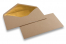 Lined kraft paper envelopes - 110 x 220 mm (EA 5/6) Gold | Bestbuyenvelopes.ie