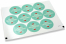 Love envelope seals - happy valentine's day light blue with pink hearts | Bestbuyenvelopes.ie