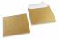 Gold coloured mother-of-pearl envelopes - 155 x 155 mm | Bestbuyenvelopes.ie