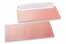 Baby pink coloured mother-of-pearl envelopes - 110 x 220 mm | Bestbuyenvelopes.ie