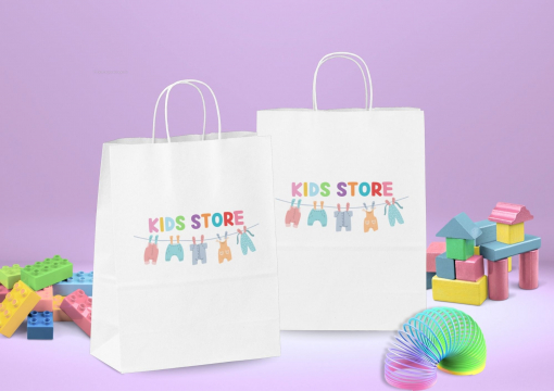 Paper carrier bags with twisted handles | Bestbuyenvelopes.ie