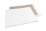 Board-backed envelopes - 450 x 600 mm, 120 gr white kraft front, 700 gr grey duplex back, no glue / no strip closure | Bestbuyenvelopes.ie