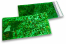 Coloured metallic foil envelopes green holographic - 114 x 229 mm | Bestbuyenvelopes.ie