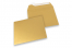 Gold metallic coloured paper envelopes - 160 x 160 mm   | Bestbuyenvelopes.ie