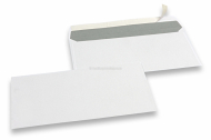 White paper envelopes, 110 x 220 mm (DL), 80 gram, strip closure, weight each approx. 4 g.  | Bestbuyenvelopes.ie